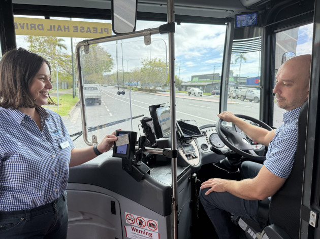Tap on and off available on Cairns buses as a new way to pay rolls out across the network