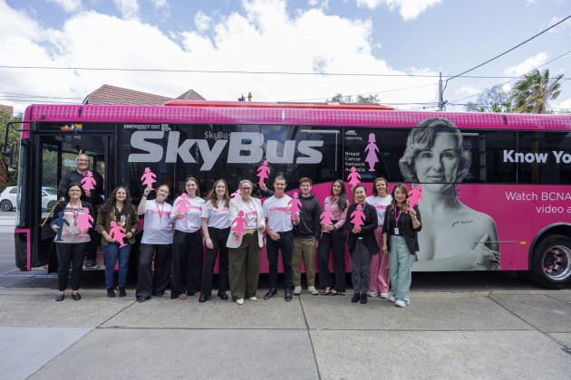 SkyBus partners with Breast Cancer Network Australia to promote life-saving early detection