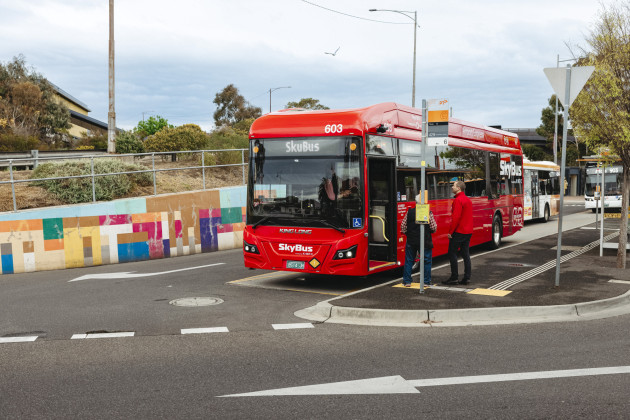 SkyBus Sunshine Express readies for boarding - tickets now on sale for $9.99